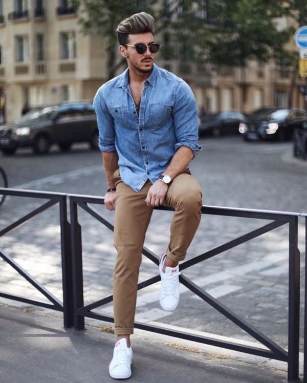 Denim Casual Shirt for Men